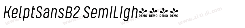 KelptSansB2 SemiLigh字体转换